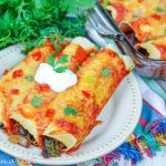 vegetarian three bean enchiladas recipe