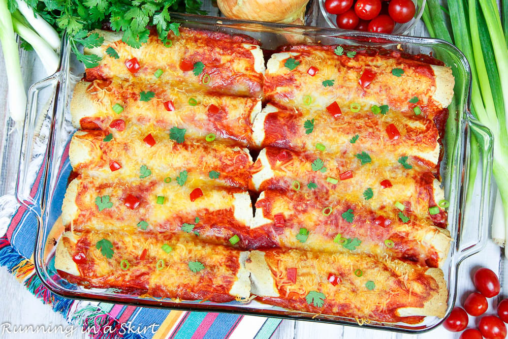 vegetarian three bean enchiladas recipe