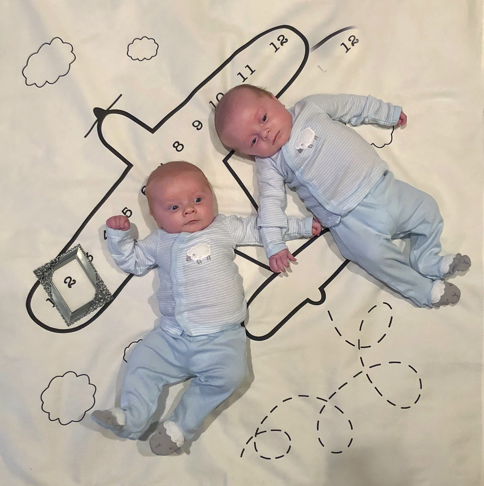 2 month old twins