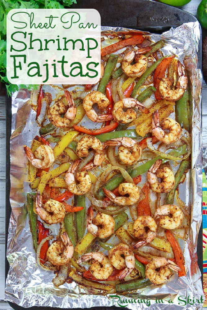 Sheet Pan Shrimp Fajitas Pin