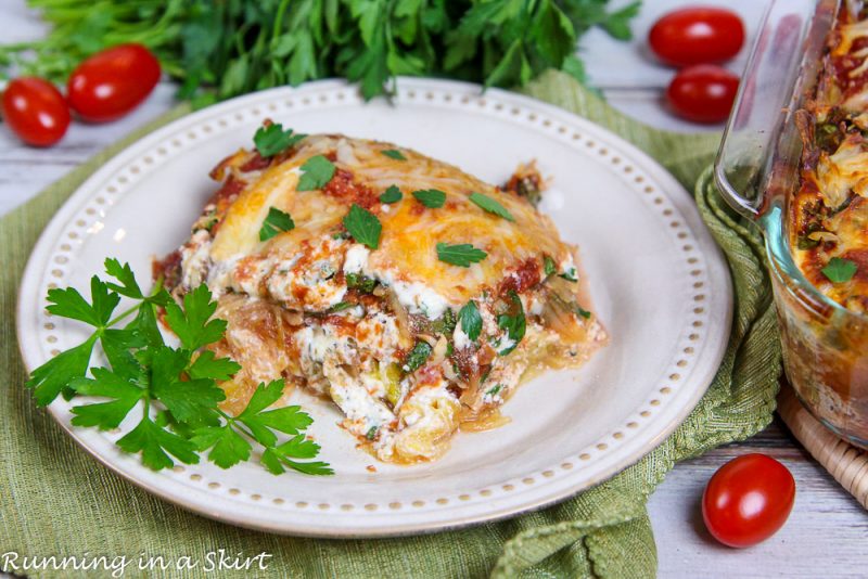 Baked Vegetarian Spaghetti Squash Casserole Recipe « Running in a Skirt