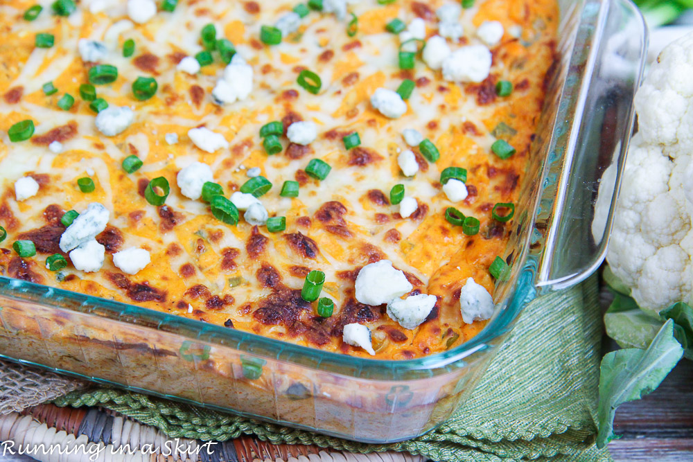 The dip coming out of the oven.