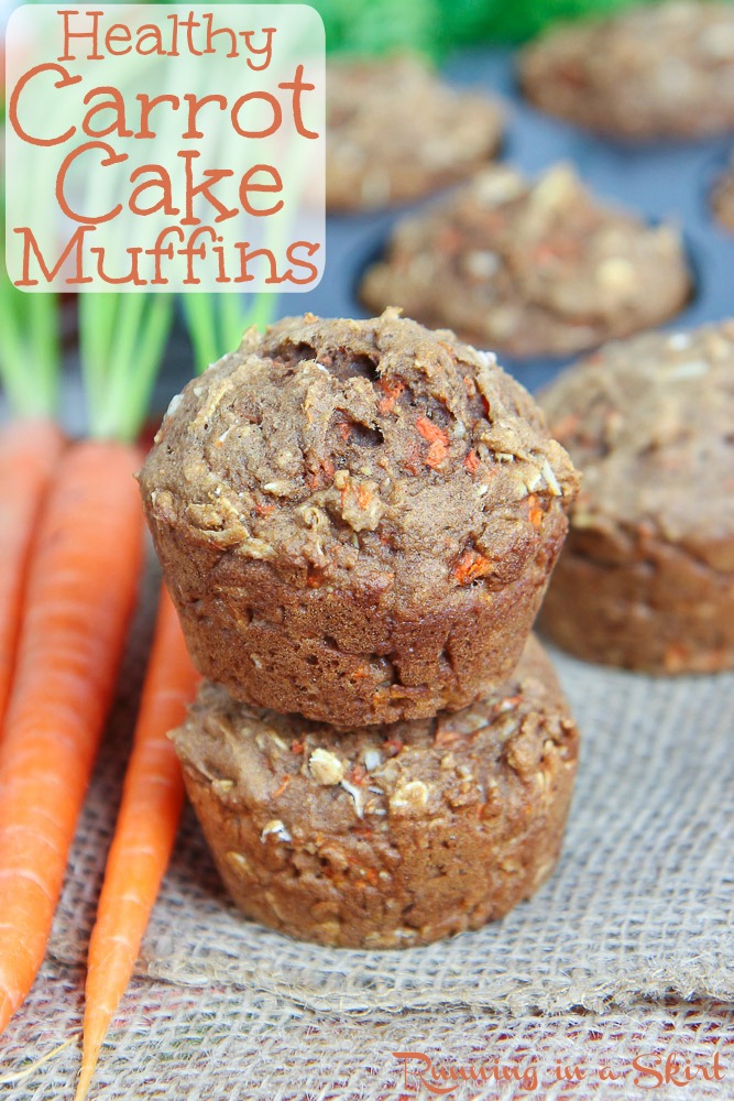 Applesauce Healthy Carrot Cake Muffins recipe