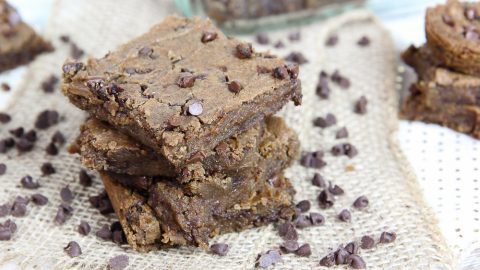 Peanut Butter Chocolate Chip Chickpea Blondie recipe