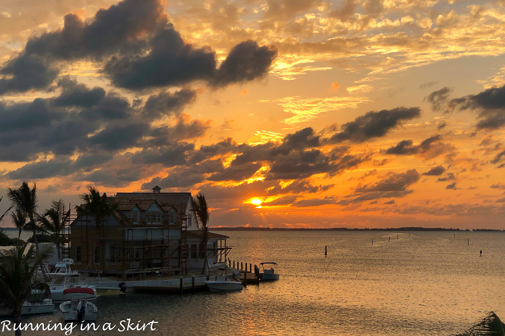 Sunset at Hopetown Bahamas.