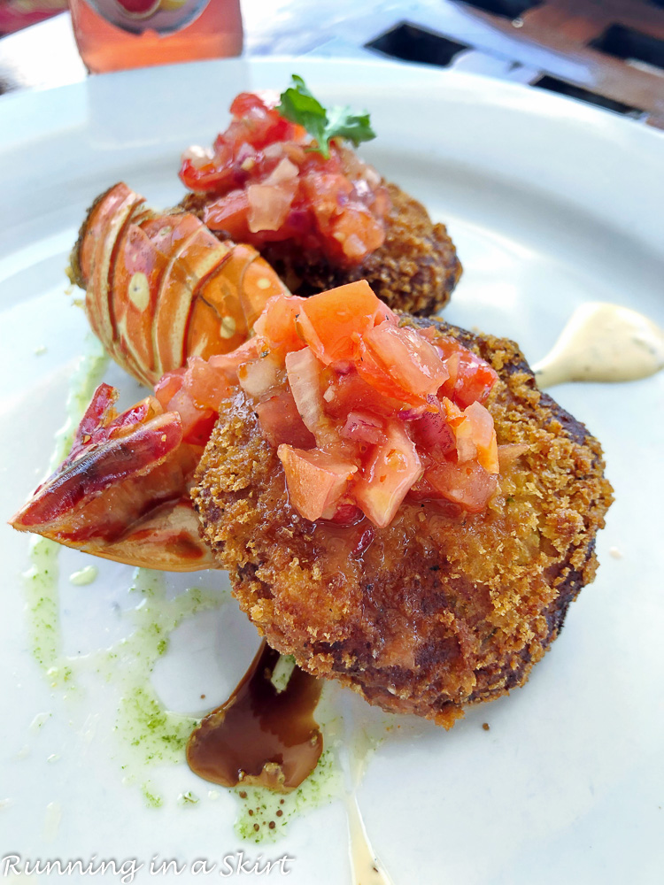 Lobster Cakes at Dock and Dine