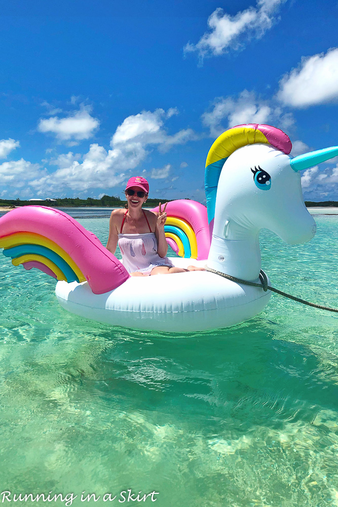 Unicorn float at Hopetown Bahamas.