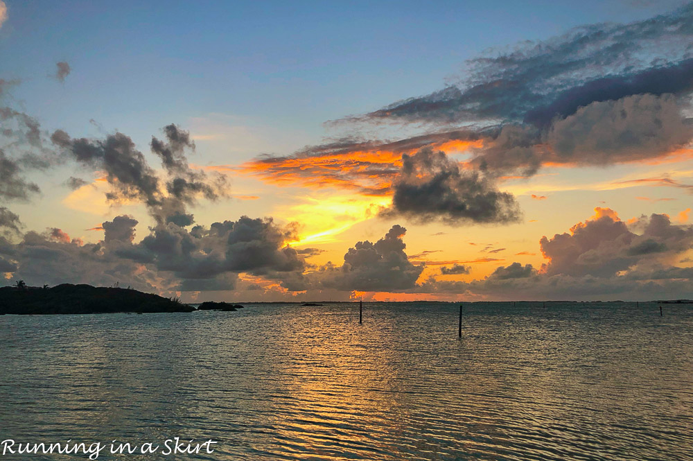 Sunset at Abacos Inn on Elbow Cay.