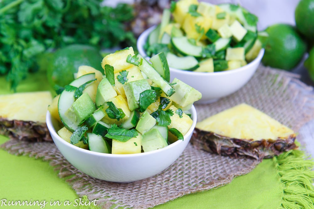 Avocado Pineapple Cucumber Salad recipe