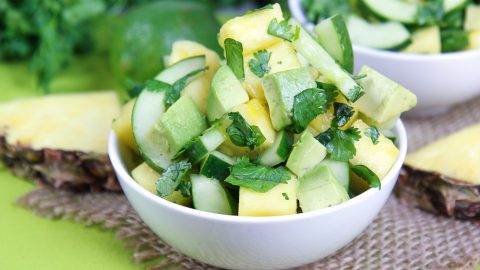 Avocado Pineapple Cucumber Salad recipe
