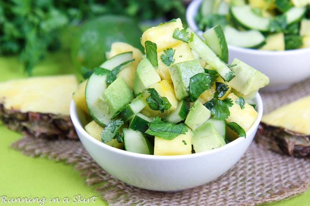 Avocado Pineapple Cucumber Salad recipe