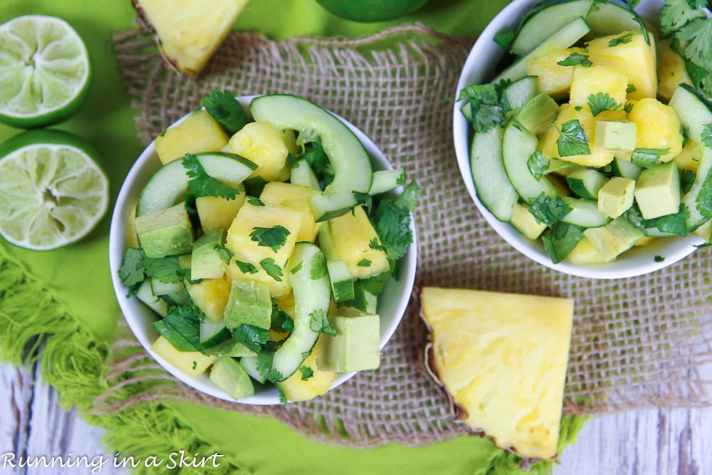 Avocado Pineapple Cucumber Salad recipe