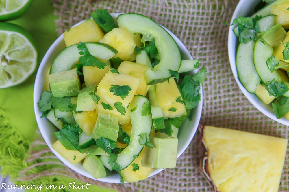 Avocado Pineapple Cucumber Salad recipe