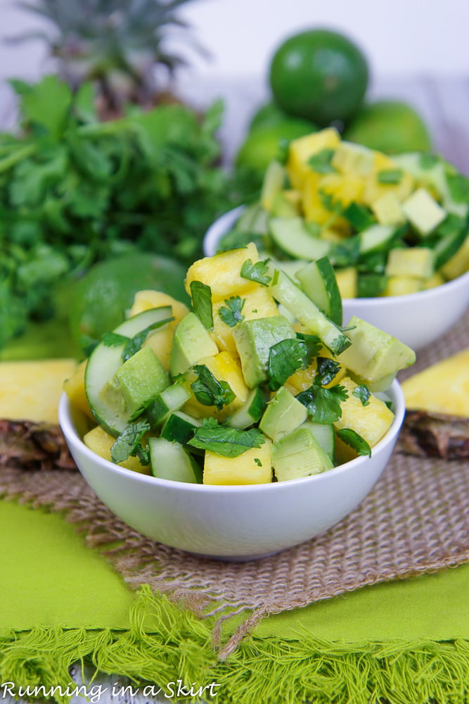 Avocado Pineapple Cucumber Salad recipe