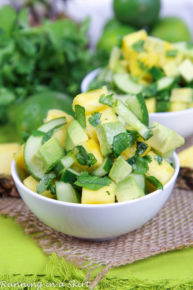 Avocado Pineapple Cucumber Salad recipe