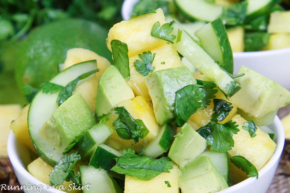 Avocado Pineapple Cucumber Salad recipe