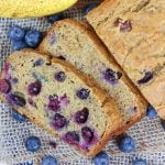 Healthy Blueberry Banana Bread recipe