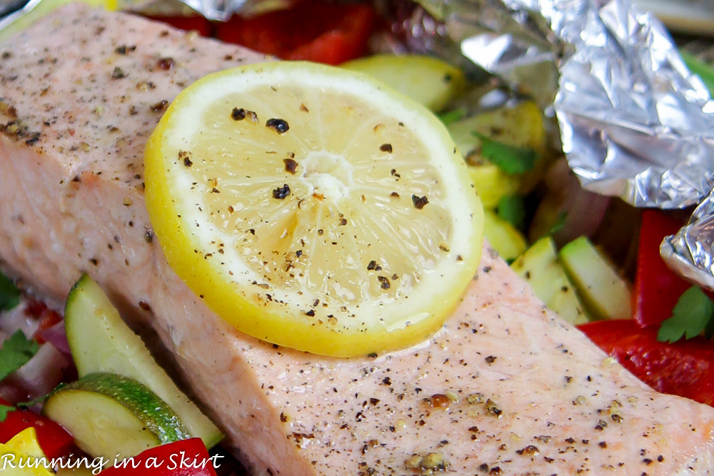 Salmon Foil Packets with Vegetables