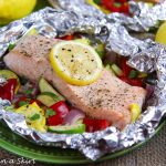 Salmon Foil Packets with Vegetables