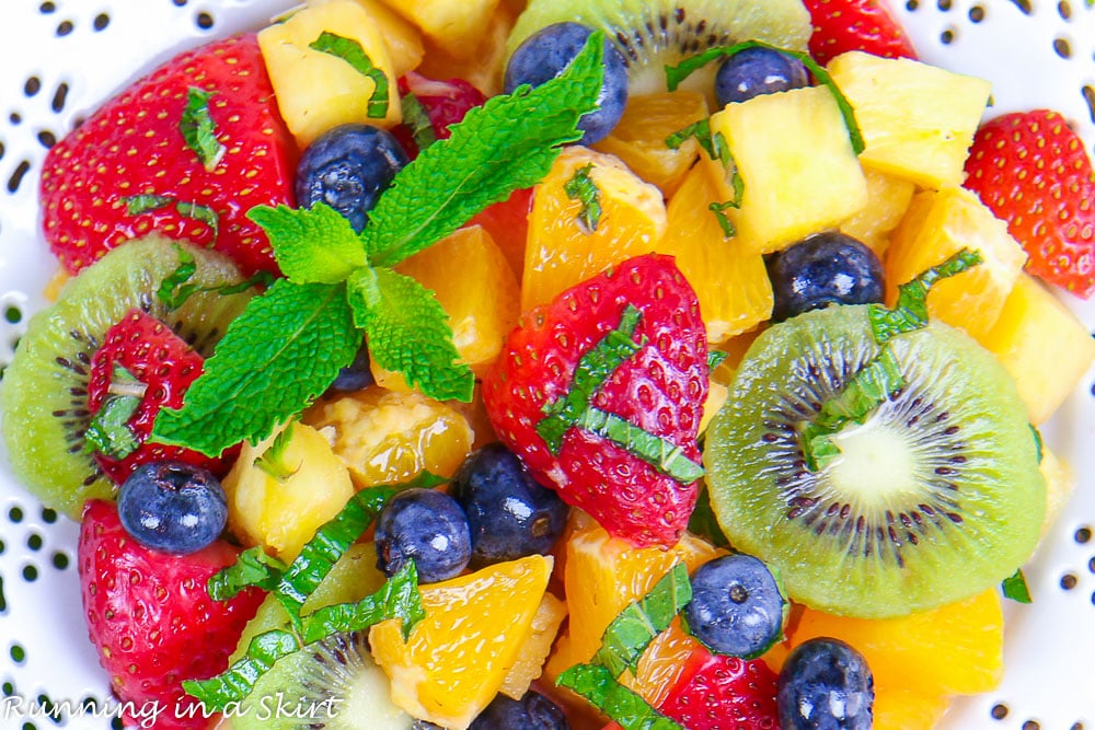 Honey Lime Rainbow Fruit Salad recipe