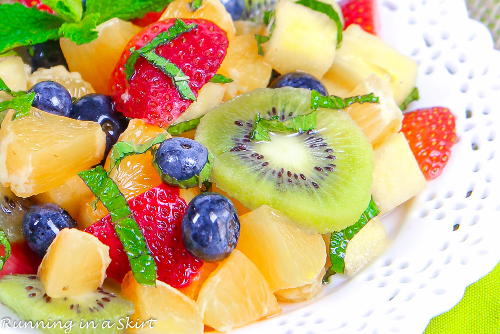 Honey Lime Rainbow Fruit Salad recipe
