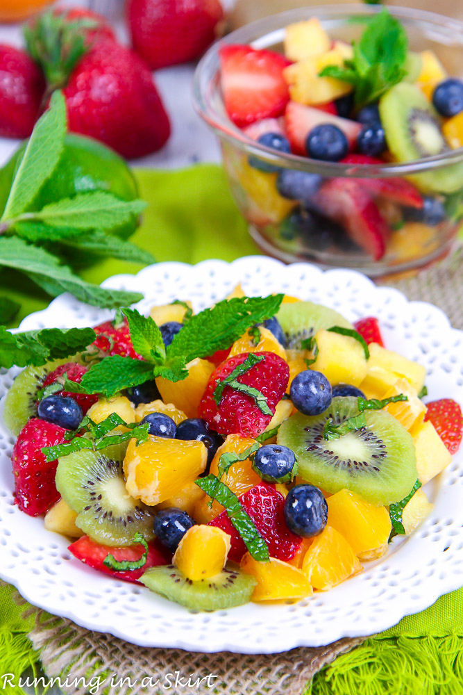 Honey Lime Rainbow Fruit Salad recipe