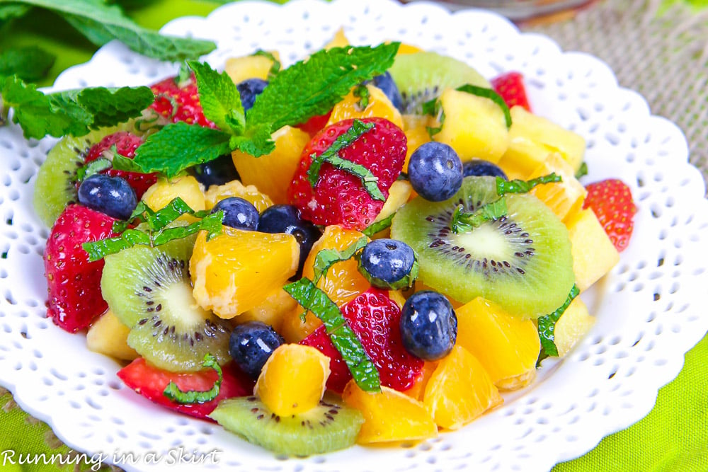 Honey Lime Rainbow Fruit Salad recipe