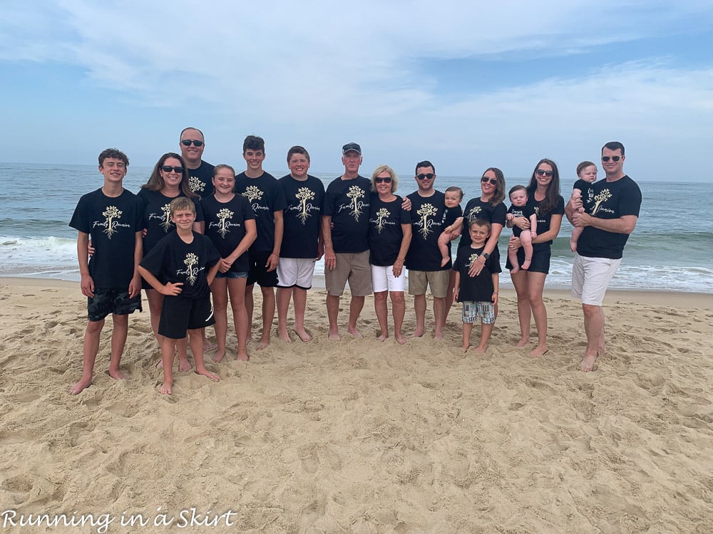 Family photos on Fenwick Island beach.