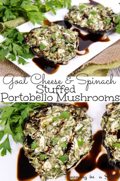 Spinach and Goat Cheese Stuffed Portobello Mushrooms « Running in a Skirt