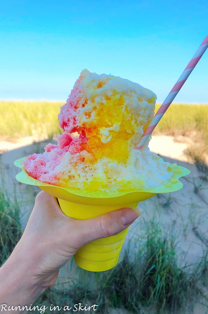 Shave Ice on Bethany Beach Boardwalk