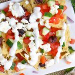 Vegetarian Greek Nachos with Tzatziki Sauce recipe