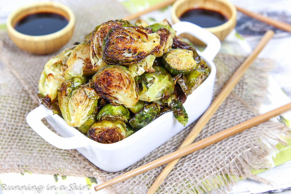 Roasted Teriyaki Brussels Sprouts recipe « Running in a Skirt