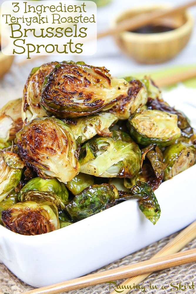 Roasted Teriyaki Brussels Sprouts recipe pinterest pin.