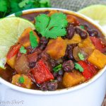 Crock Pot Sweet Potato Black Bean Chili recipe