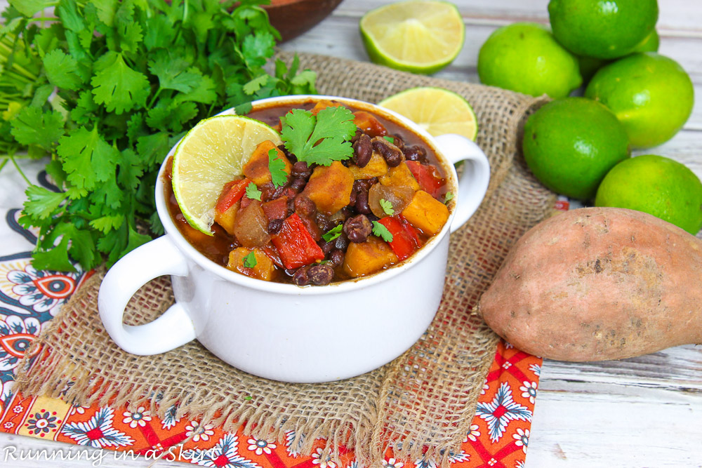 Crock Pot Sweet Potato Black Bean Chili recipe