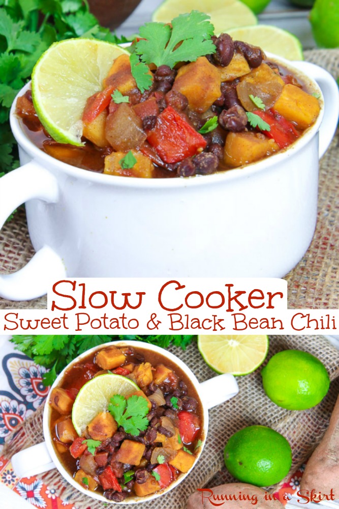 Crock Pot Sweet Potato Black Bean Chili recipe