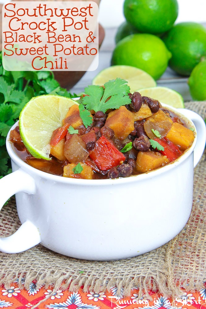 Crock Pot Sweet Potato Black Bean Chili recipe