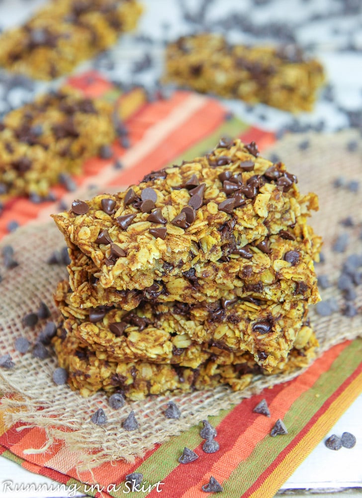 Pumpkin Oatmeal Chocolate Chip Bars recipe