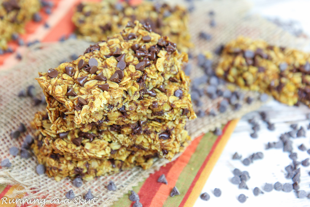 Pumpkin Oatmeal Chocolate Chip Bars recipe