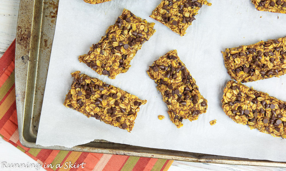 Pumpkin Oatmeal Chocolate Chip Bars recipe