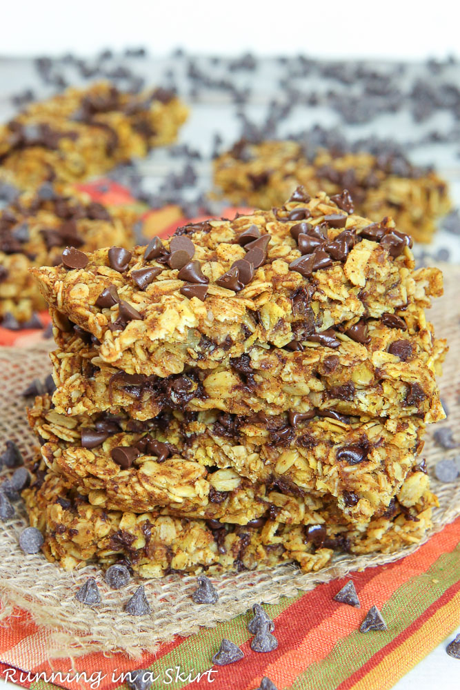 Pumpkin Oatmeal Chocolate Chip Bars recipe