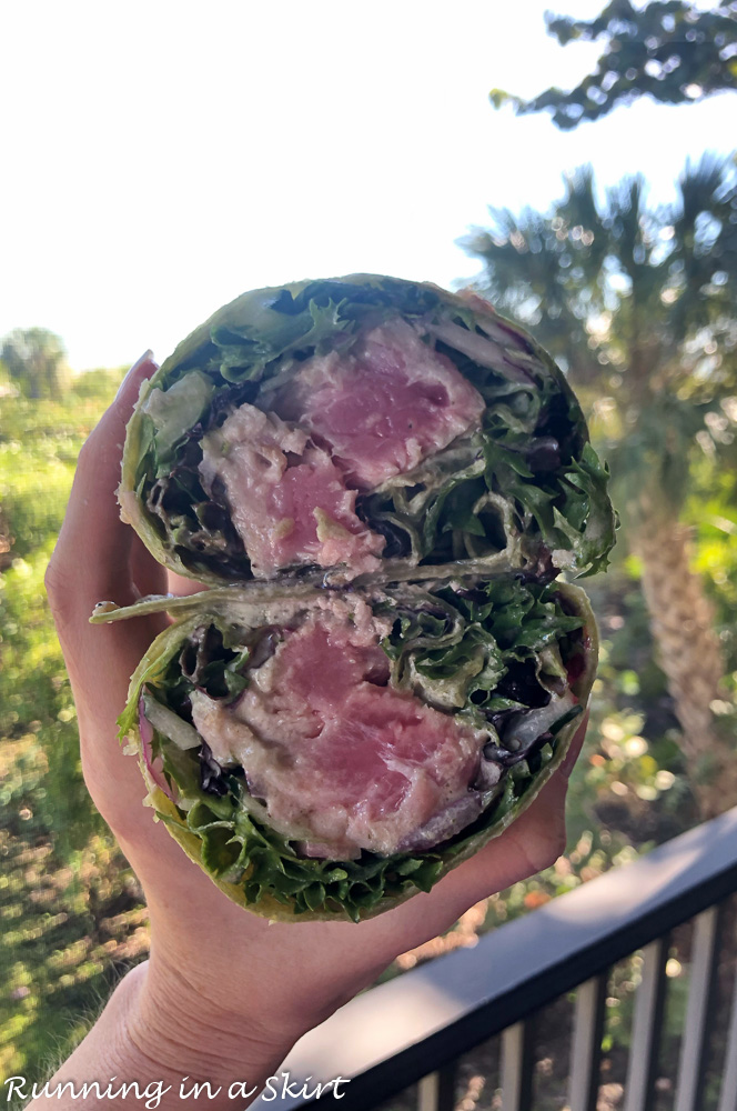 Sanibel Fresh tuna wrap