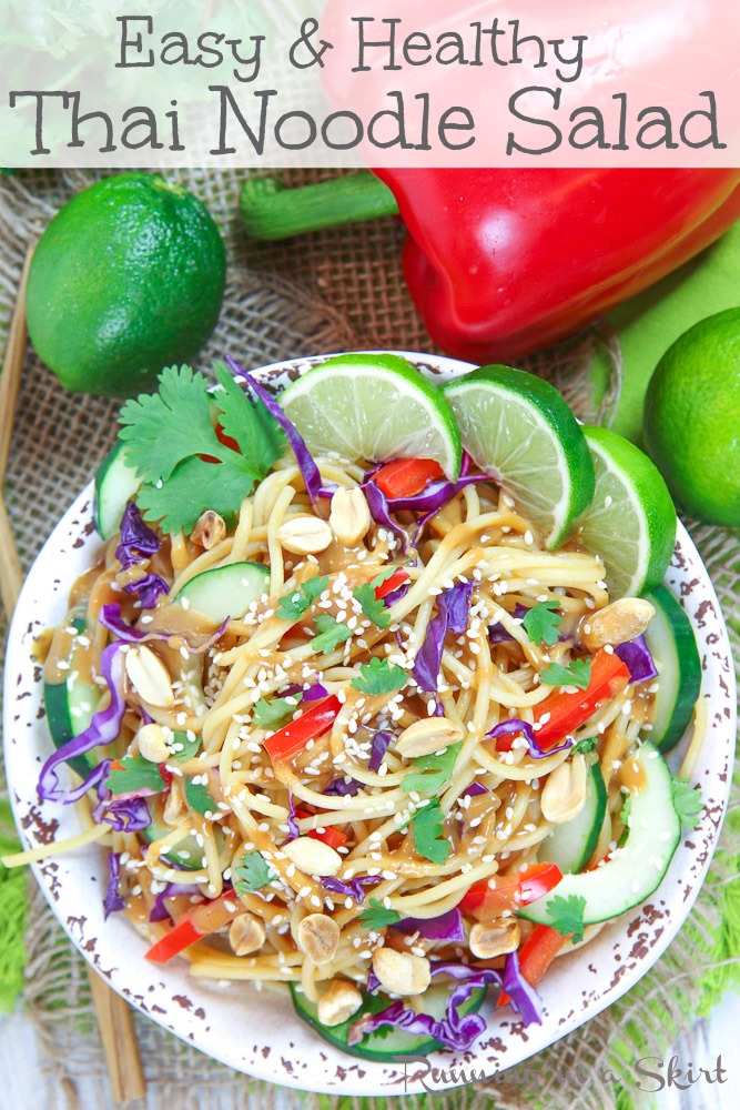 Vegan Thai Peanut Noodle Salad recipe