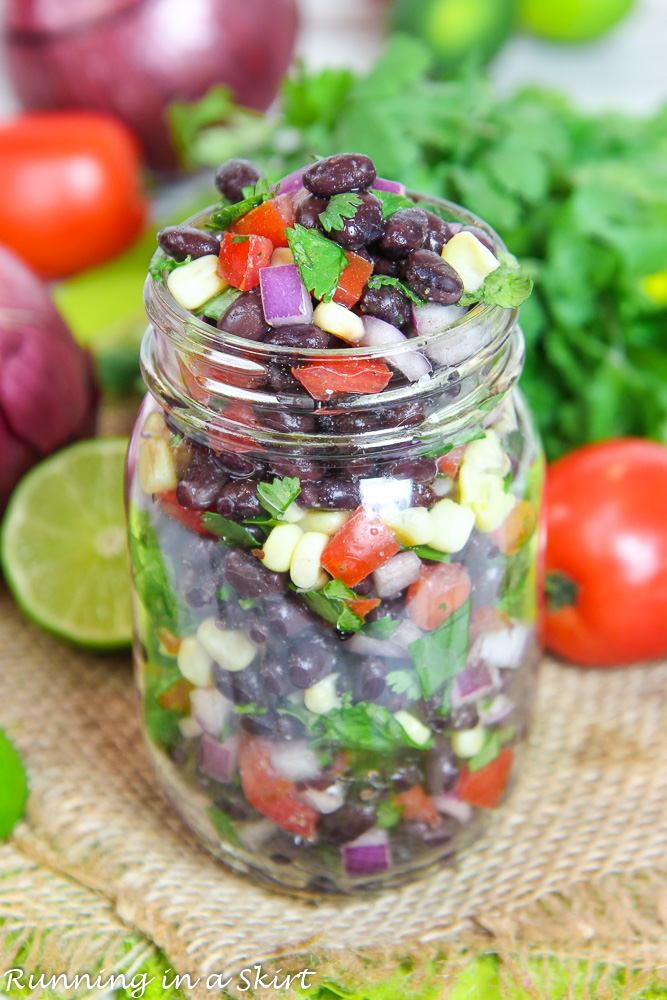 Easy Black Bean Salsa recipe perfect for a party!