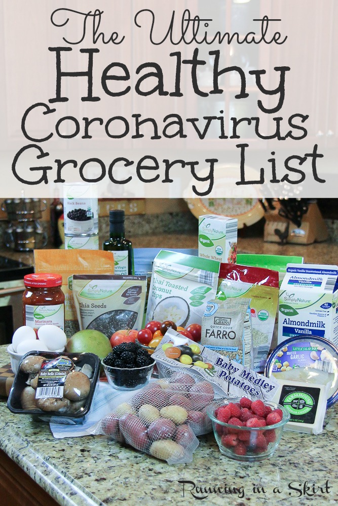 Ultimate Healthy Grocery List including lots of non-perishables and freezer food for emergencies. Perfect for a pescatarian or plant-based / vegetarian / vegan diet.  Clean eating too! This list and recipes also had meal plan ideas for a family for two weeks or for a month during times where you can't make it to the store. / #grocerylist #healthy #nonperishable #cleaneating #plantbased  via @juliewunder