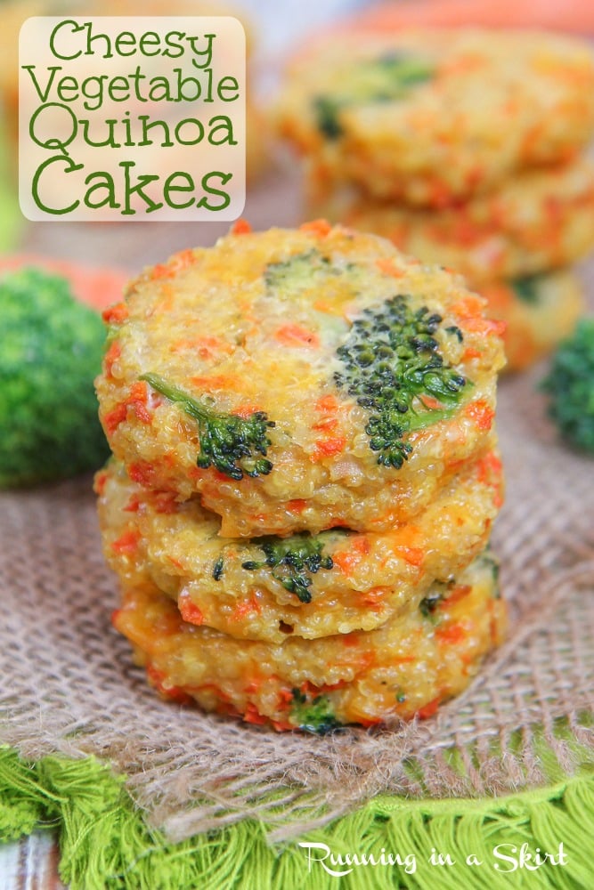 Cheesy Broccoli Quinoa Patties recipe pinterest pin.