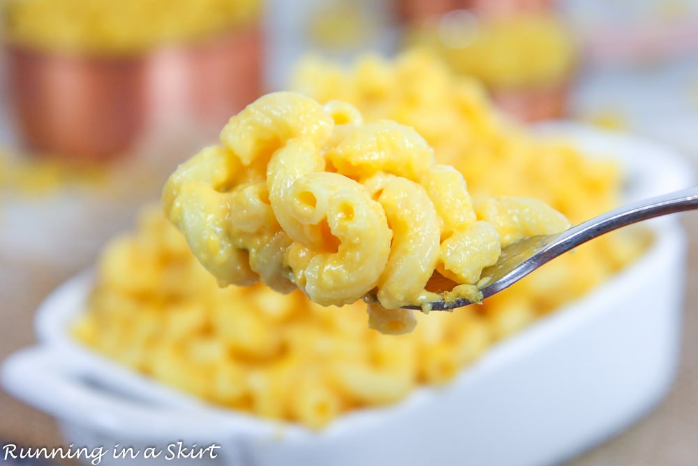 Macaroni and Cheese on a fork that's made in one pot!