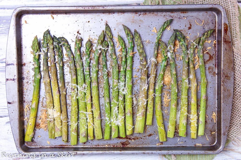 how to roast asparagus in the oven - use a sheet pan
