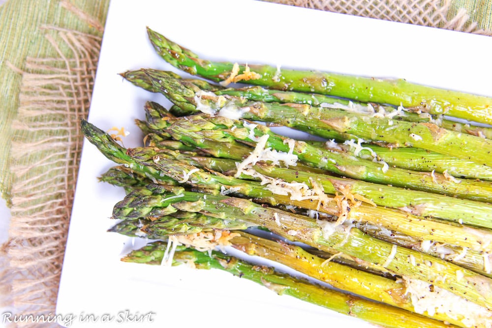 Garlic Parmesan Oven Roasted Asparagus recipe