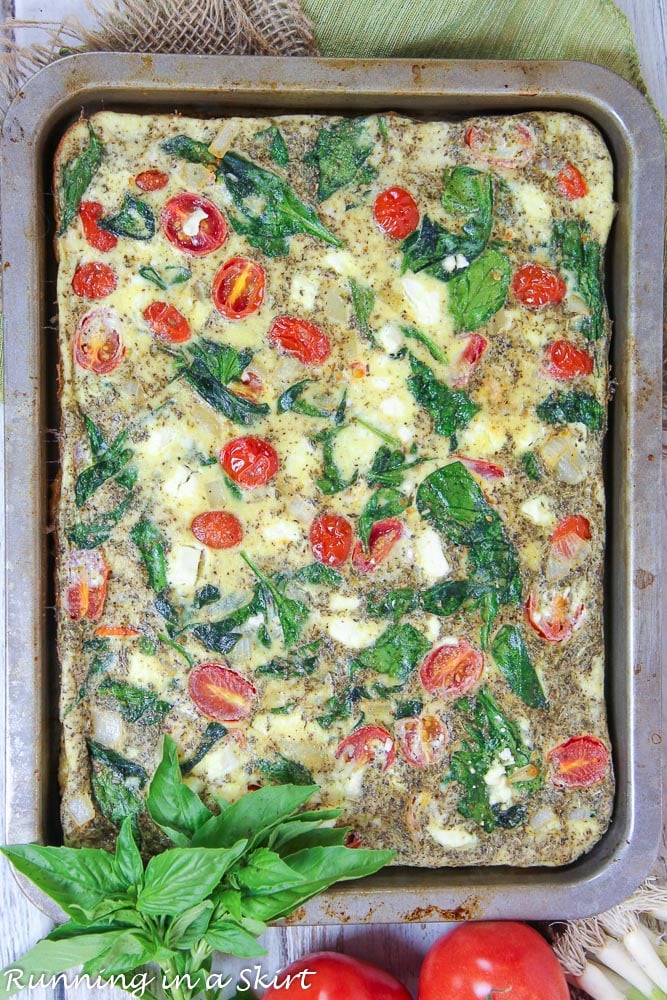 eggs, ricotta cheese, spinach and more veggie